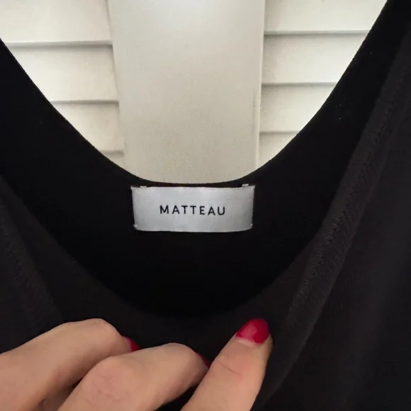 Matteau Sleeveless Drop-Waist Knit Midi Dress - Picture 3 of 5